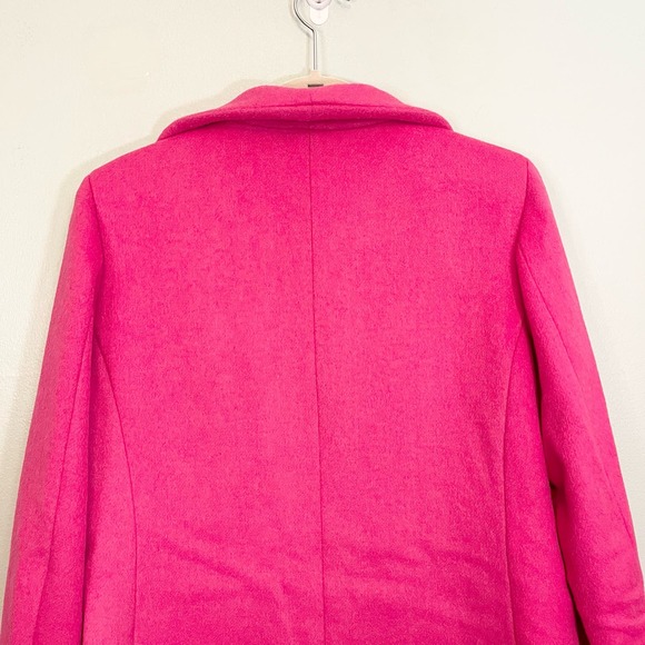 KATE SPADE New York Pink Wool Blend Stand Collar Over Coat Jacket Medium NWT - Picture 3 of 9